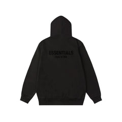 Fear Of God Essentials Big Back Logo Pullover Hoodie Black