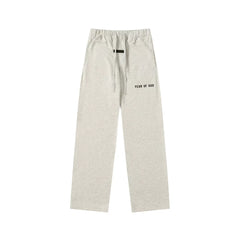 Fear Of God Essentials Fear Of God Text Straight‑Leg Sweatpants Light Oat Heather