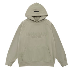 Fear Of God Essentials Tone‑on‑Tone Pullover Hoodie Taupe