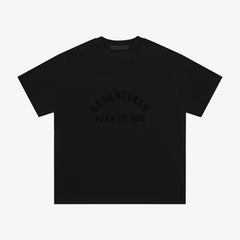 Fear Of God Essentials Arch 3D Double Line Short Sleeve T-Shirt Black