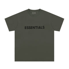 Fear Of God Essentials 3D Chest Logo Short Sleeve T‑Shirt Dark Olive