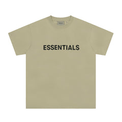 Fear Of God Essentials 3D Chest Logo Short Sleeve T‑Shirt Light Khaki