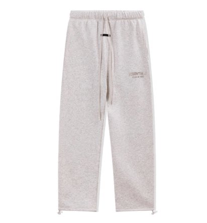 Fear Of God Essentials Hot Stamped Double Line Straight Leg Sweatpants Oatmeal