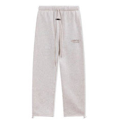 Fear Of God Essentials Hot Stamped Double Line Straight Leg Sweatpants Oatmeal