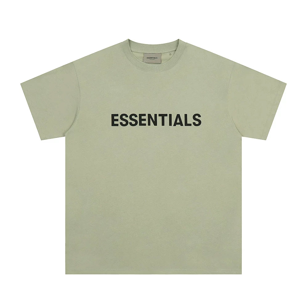 Fear Of God Essentials 3D Chest Logo Short Sleeve T-Shirt Sage Green