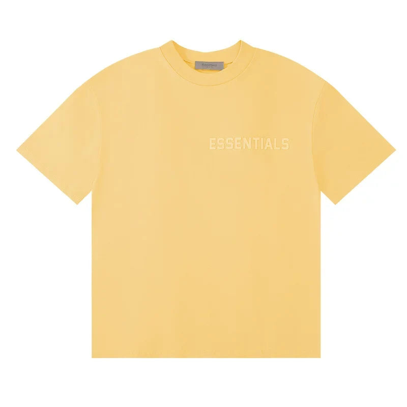 Fear Of God Essentials Chest Logo Short Sleeve T-Shirt Pale Yellow