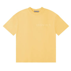 Fear Of God Essentials Chest Logo Short Sleeve T-Shirt Pale Yellow