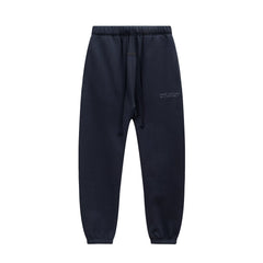 Fear Of God Essentials Silicone Letter Jogger Pants Navy