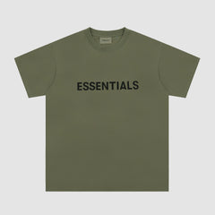 Fear Of God Essentials 3D Chest Logo Short Sleeve T‑Shirt Military Olive