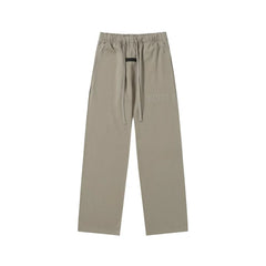 Fear Of God Essentials Tone‑on‑Tone Text Logo Straight‑Leg Sweatpants Taupe