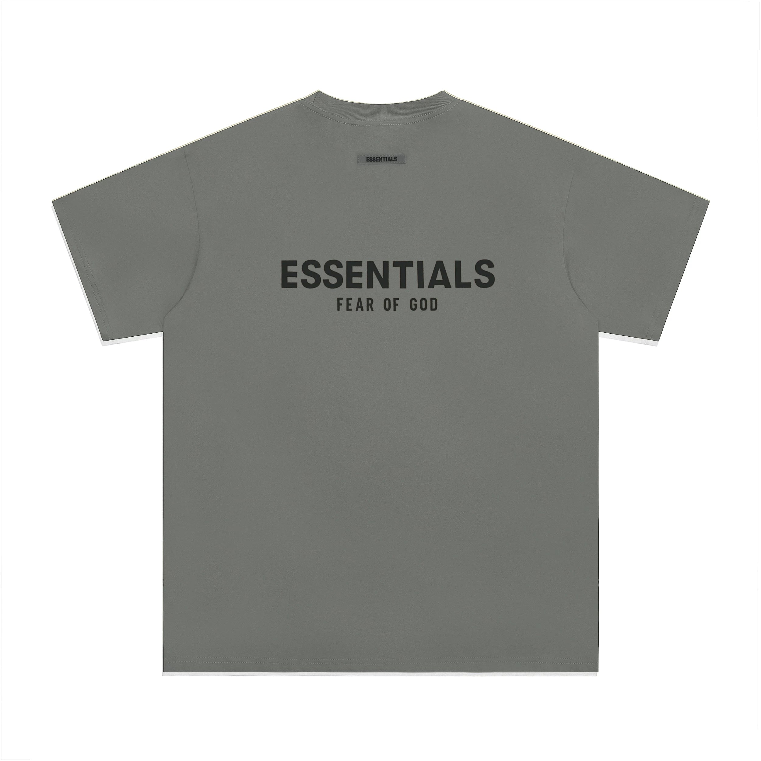 Fear Of God Essentials Core Logo Oversized T‑Shirt Dusty Grey