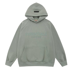 Fear Of God Essentials Tone‑on‑Tone Pullover Hoodie Dusty Sage