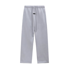 Fear Of God Essentials Silicone Letter Straight‑Leg Sweatpants Light Grey