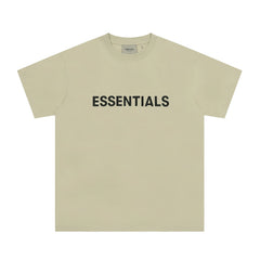 Fear Of God Essentials 3D Chest Logo Short Sleeve T-Shirt Light Beige