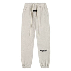 Fear Of God Essentials Logo Jogger Sweatpants Light Oat Heather