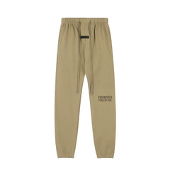 Fear Of God Essentials Double‑Line Plush Jogger Pants Khaki