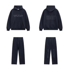 Fear Of God Essentials 26 Graphic Hoodie & Straight‑Leg Pants Set Navy