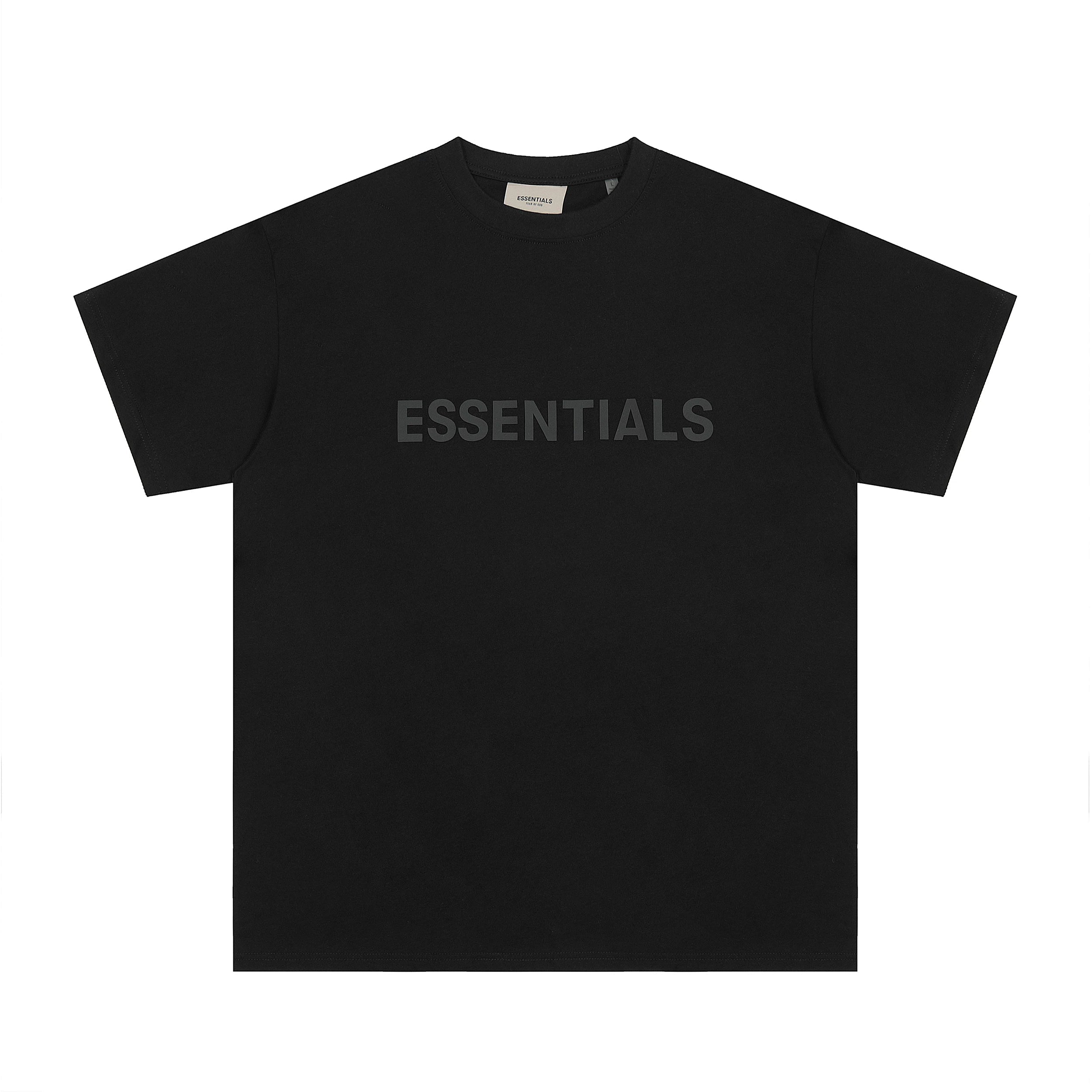 Fear Of God Essentials 3D Chest Logo Short Sleeve T-Shirt Black