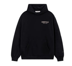 Fear Of God Essentials Hot Stamped Double Line Pullover Hoodie Black