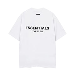 Fear Of God Essentials Back Logo Oversized T‑Shirt White