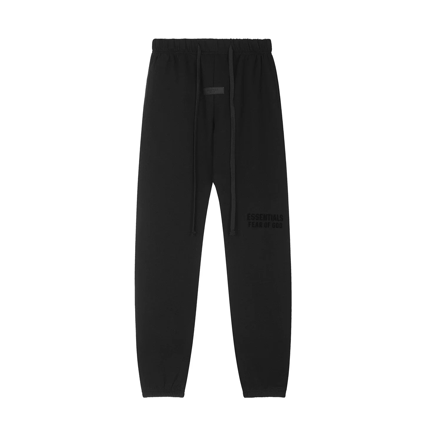 Fear Of God Essentials Double‑Line Plush Jogger Pants Black