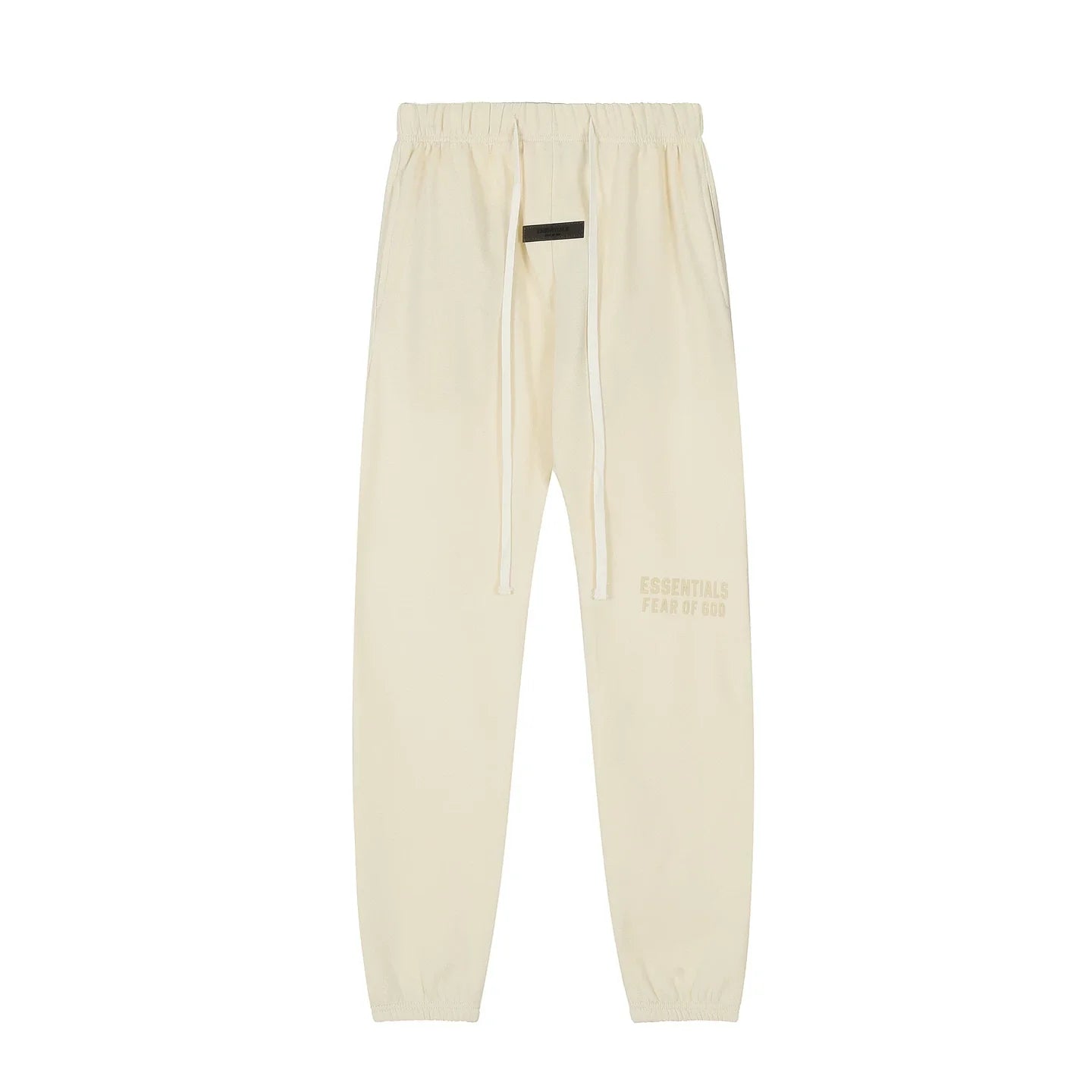 Fear Of God Essentials Double‑Line Plush Jogger Pants Cream
