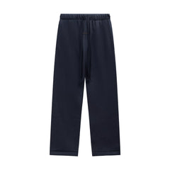 Fear Of God Essentials Silicone Letter Straight‑Leg Sweatpants Navy