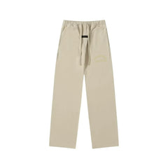 Fear Of God Essentials Arched Logo Straight‑Leg Sweatpants Cream Beige