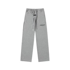 Fear Of God Essentials Text Logo Straight‑Leg Sweatpants Medium Heather Grey