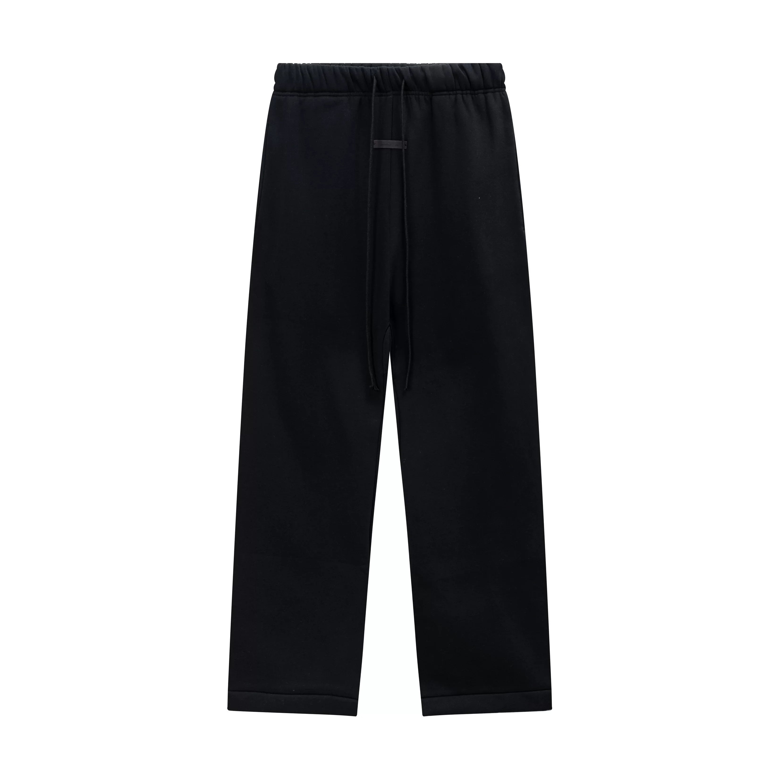 Fear Of God Essentials Silicone Letter Straight‑Leg Sweatpants Black