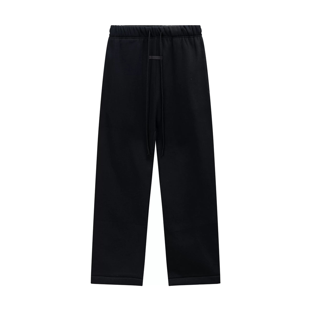 Fear Of God Essentials Silicone Letter Straight‑Leg Sweatpants Black