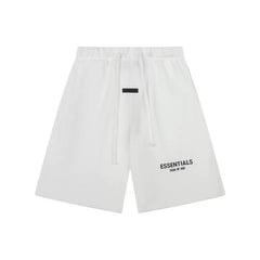 Fear Of God Essentials Logo Fleece Shorts White