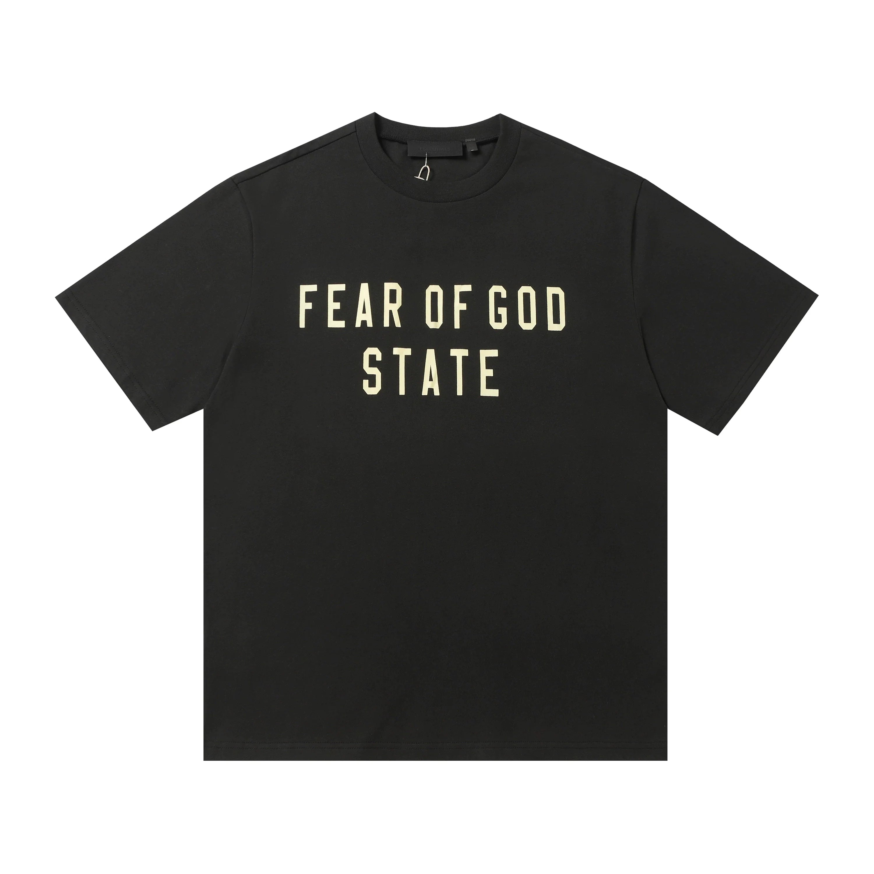 Fear Of God Essentials Fear Of God State Chest Print Short Sleeve T‑Shirt Black